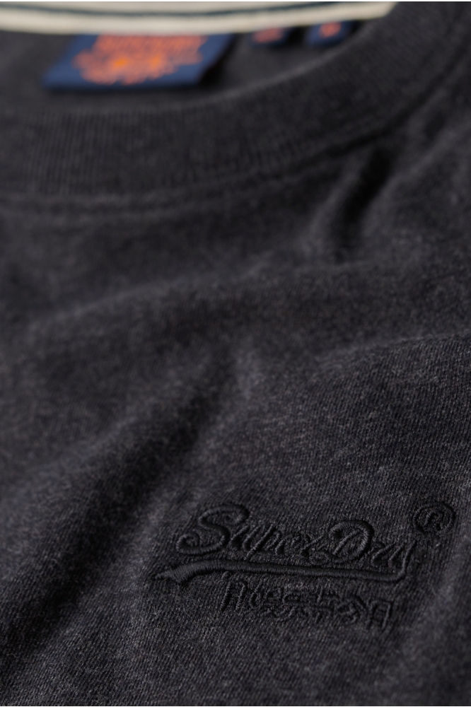 ESSENTIAL LOGO EMB TEE M1011245A RAVEN BLACK MARL